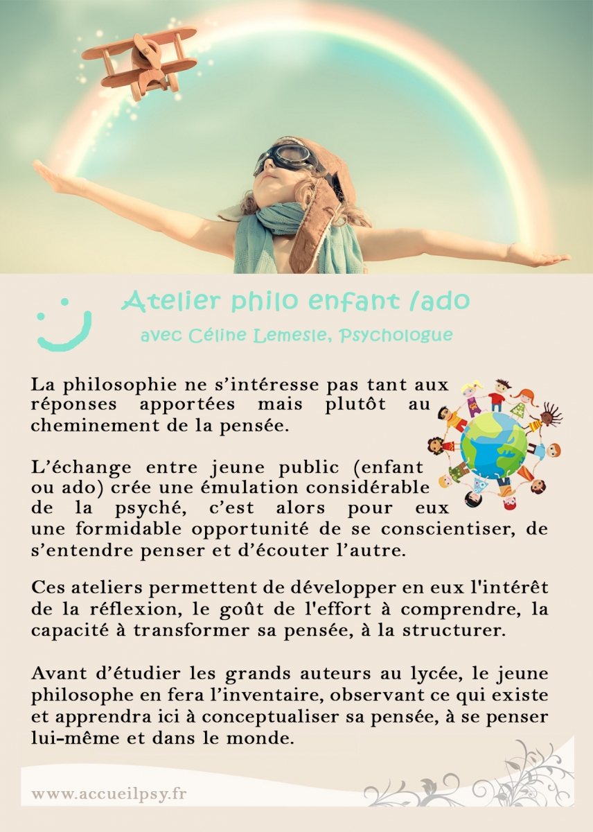 Les Ateliers Philo Enfant Adolescent Celine Bidon Lemesle Psychologue Clinicienne Sur Paris 3eme Et 15eme Arr